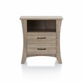 Homeroots Colt Nightstand Rustic Natural 286120